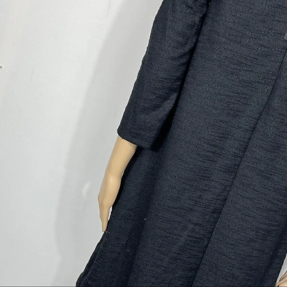 Loft Black Long Sleeve Midi Dress